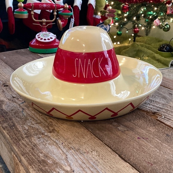 Rae Dunn Other - NIB! Rae Dunn Sombrero CHIP AND DIP CERAMIC PLATTER